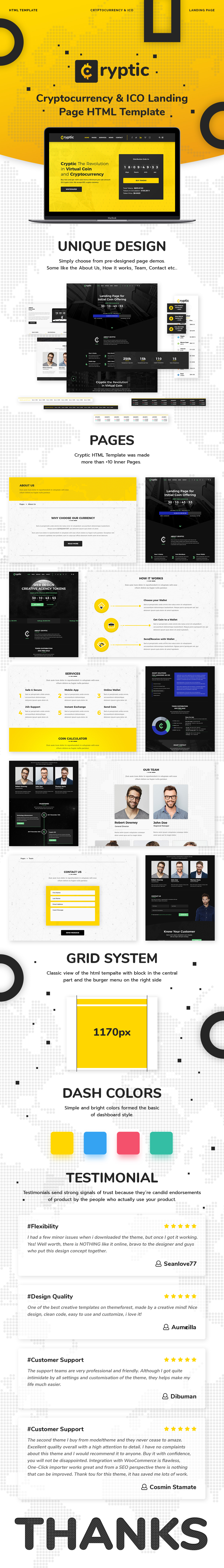 Cryptic - Cryptocurrency & ICO Landing Page HTML Template - 5