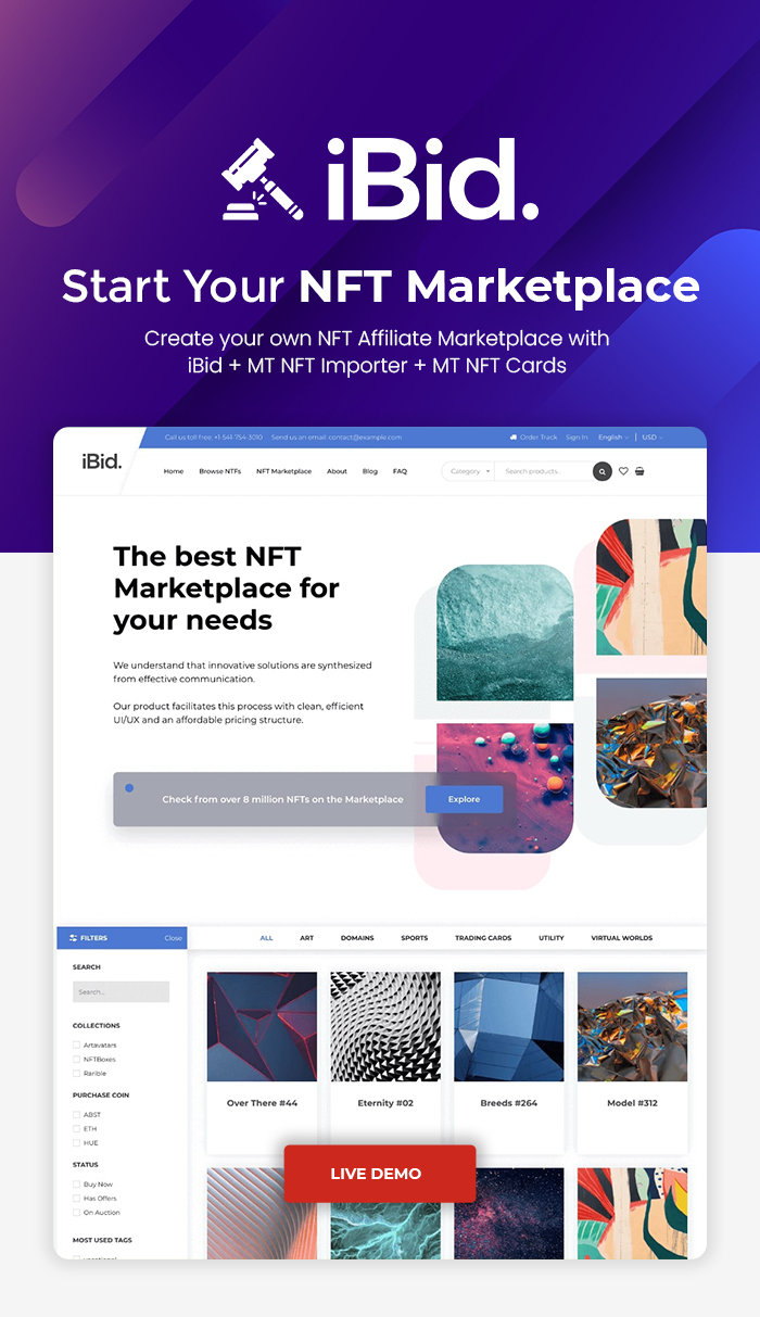 Enefti - NFT Marketplace Theme - 3