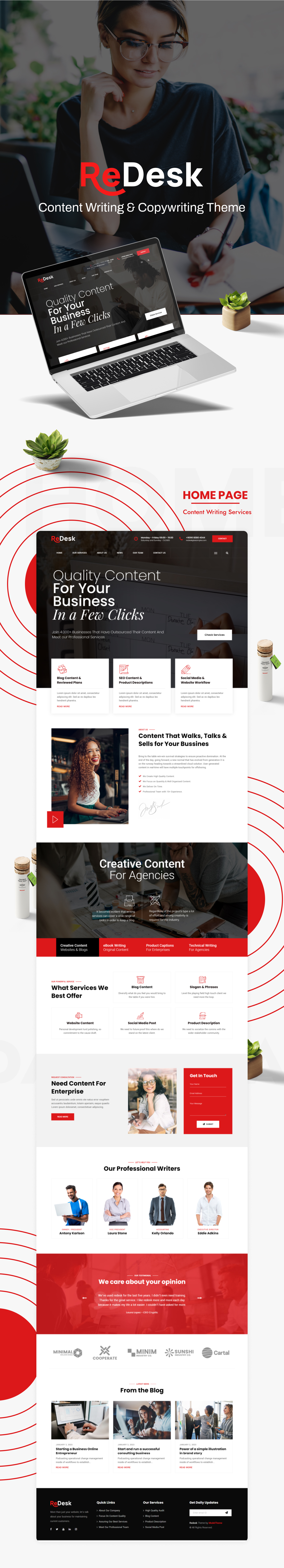ReDesk - Content Writing & Copywriting Theme - 1