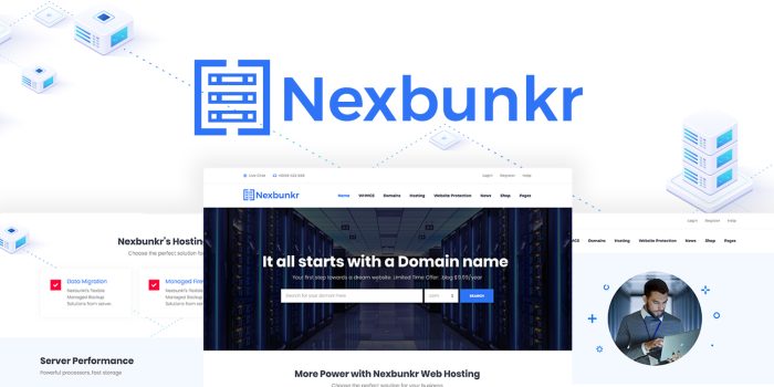 Nexbunker – The best Hosting WordPress Theme