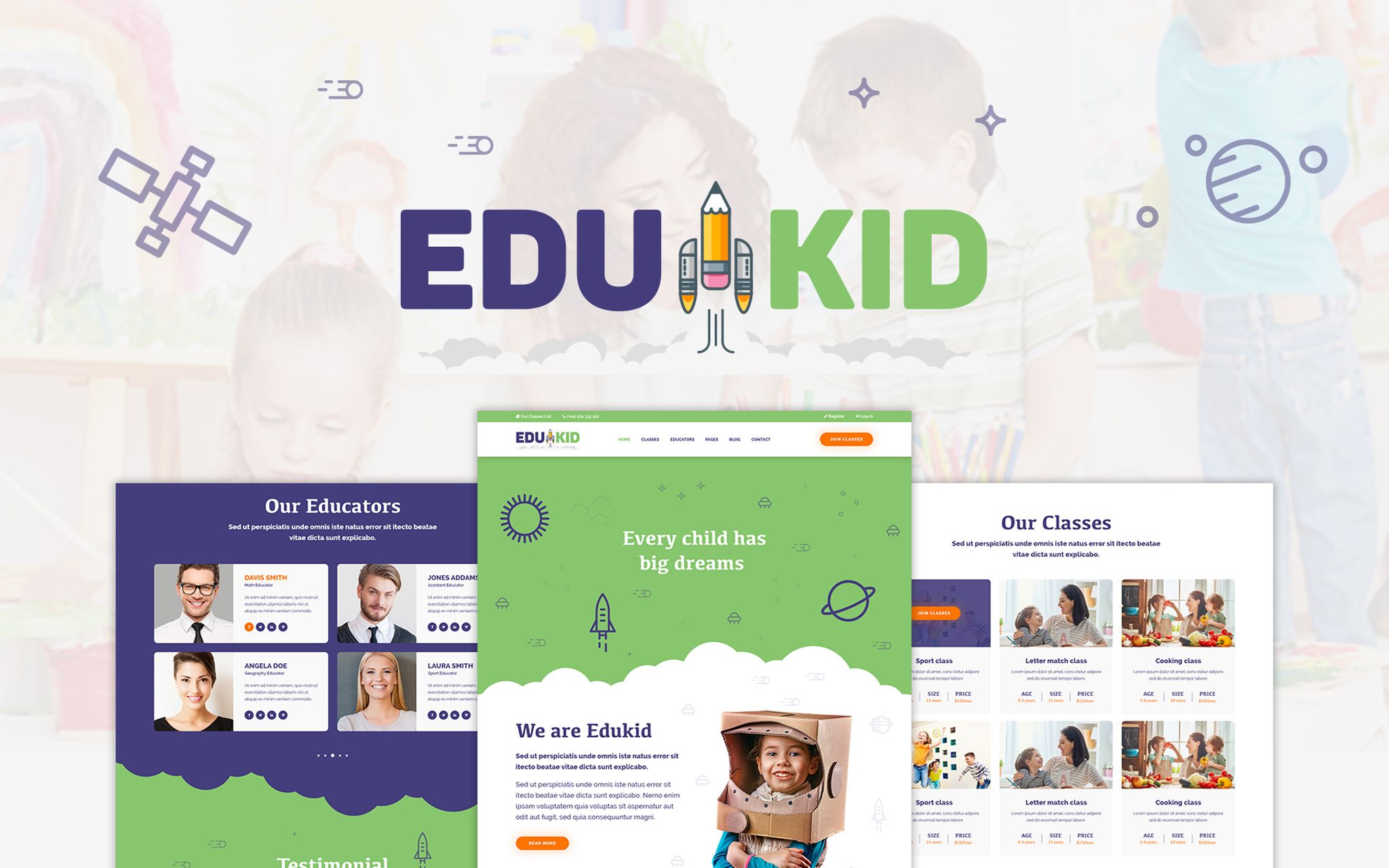 Edukid – Kindergarten & Education Theme