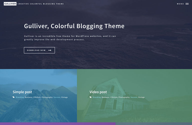 Gulliver – Creative Colorful Blogging Theme