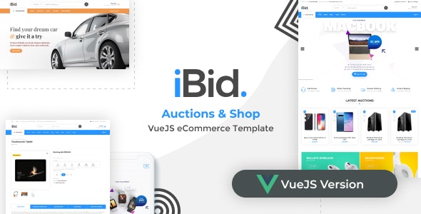 iBid – VueJS eCommerce & Auctions Template